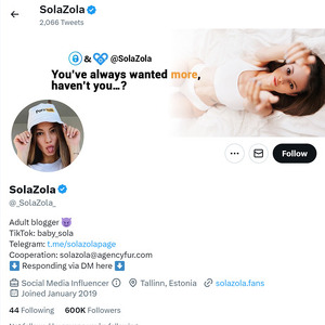 SolaZola Twitter, Twitter Porn Accounts