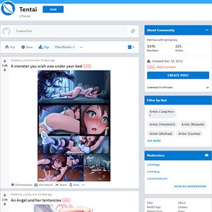 Tentai, Reddit NSFW List