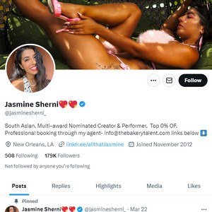 Jasmine Sherni Twitter, Twitter Porn Accounts