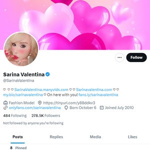 Sarina Valentina Twitter (TS), Twitter Porn Accounts