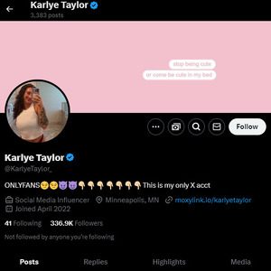 Karlye Taylor, Twitter Porn Accounts