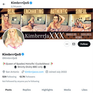 KimbrrrQoS, Twitter Porn Accounts