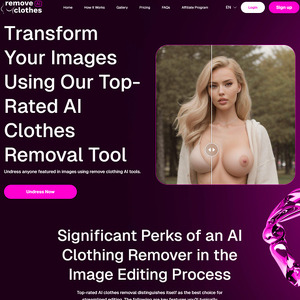 AI Clothes Remover Pro, プレミアムディープフェイクポルノサイト