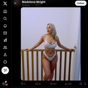 Madelene Wright, Twitter Porn Accounts