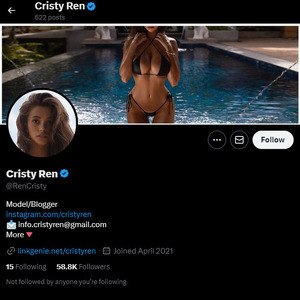 Ren Cristy, Twitter Porn Accounts