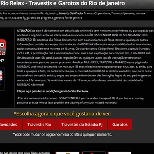 RioRelax, Sites de Acompanhantes