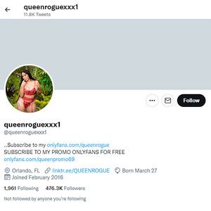 Queen Rogue, Twitter Porn Accounts