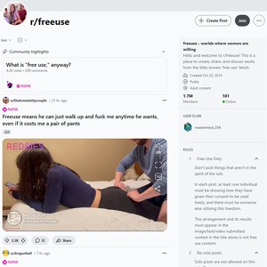 Reddit FreeUse, Reddit NSFW List