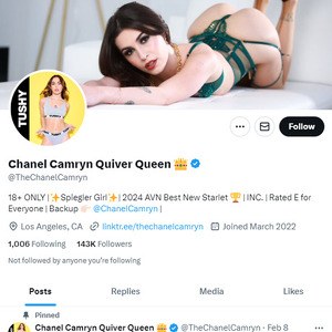 Chanel Camryn Twitter, Twitter Porn Accounts