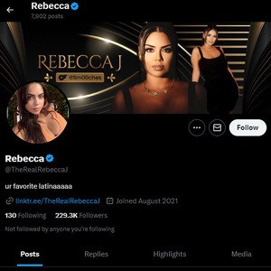 Rebecca J, Twitter Porn Accounts