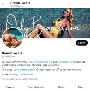 Brandi Love Twitter, Twitter Porn Accounts