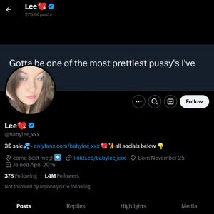 Babylee_XXX, Twitter Porn Accounts