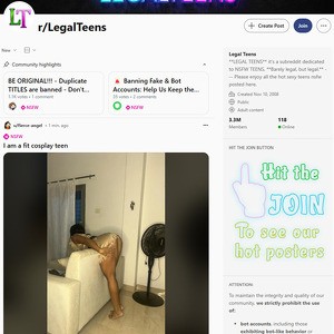 Reddit Legal Teens, Teen Porn Sites (18+)