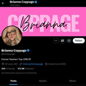 Brianna Coppage, Twitter Porn Accounts