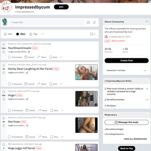 ImpressedByCum, Reddit NSFW List