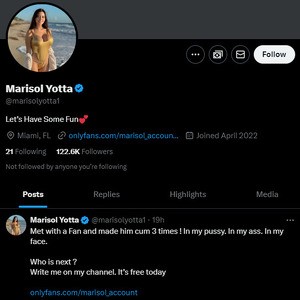 Marisol Yotta, Twitter Porn Accounts