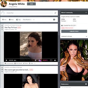 Angela White, Reddit NSFW List