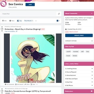 Sex Comics, Reddit NSFW List