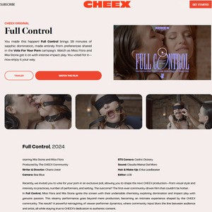 CHEEX, 女性用サイトのプレミアムポルノ