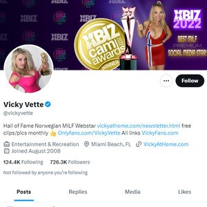 Vicky Vette Twitter, Twitter Porn Accounts