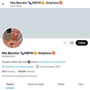 Mia Bandini, Twitter Porn Accounts