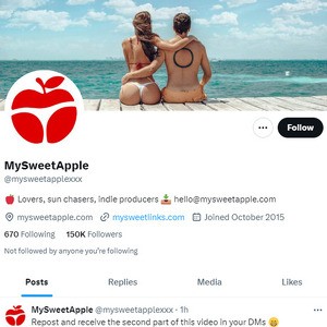 MySweetApple Twitter, Twitter Porn Accounts