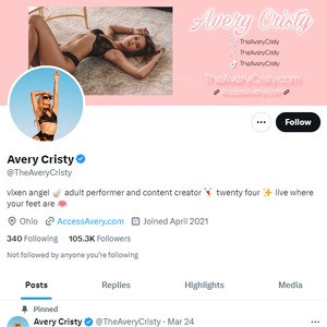 Avery Cristy Twitter, Twitter Porn Accounts