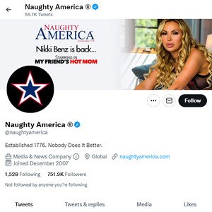 Naughty America Twitter, Twitter Porn Accounts