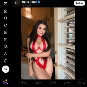 BellaRama, Twitter Porn Accounts