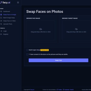 Facy AI, Deepfake Porno Nettsteder