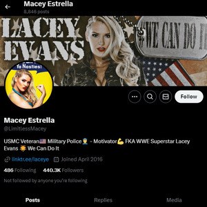 Macey Estrella, Twitter Porn Accounts