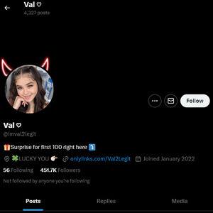 Val2Legit, Twitter Porn Accounts