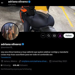 Adriana Olivarez, Twitter Porn Accounts