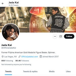 Jada Kai, Twitter Porn Accounts