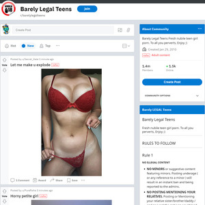 Reddit Barely Legal Teens (18+)