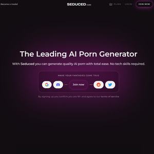 Seduced AI, مواقع ذكاء اصطناعي للإباحية