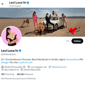 Lexi Luna Twitter, Twitter Porn Accounts