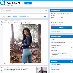 AsianCuties, Reddit NSFW List