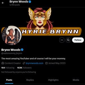 Valkyrie Brynn, Twitter Porn Accounts