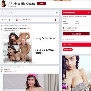 Mia Khalifa, Reddit NSFW List