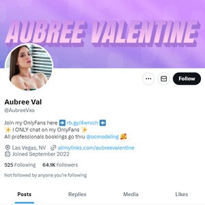 Aubree Valentine Twitter, Twitter Porn Accounts