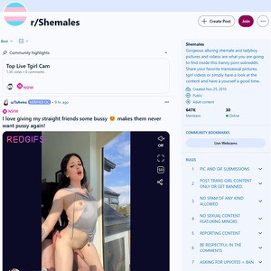 Reddit Shemales, Reddit NSFW List