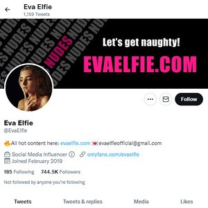 Eva Elfie Twitter, Twitter Porn Accounts