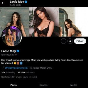 Lacie May, Twitter Porn Accounts