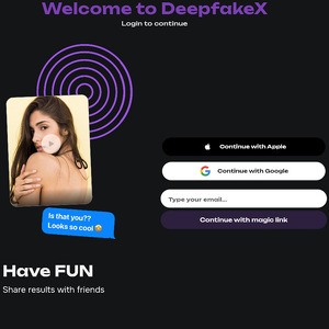 DeepfakeX, 高级深层伪造色情网站