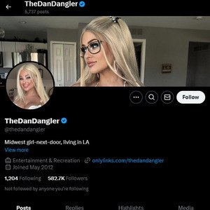 Dan Dangler, Twitter Porn Accounts