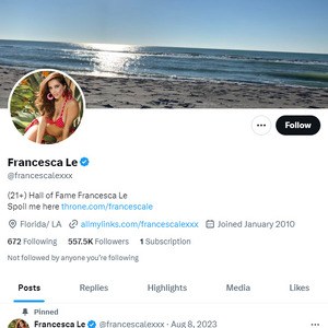 Francesca Le Twitter, Twitter Porn Accounts