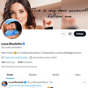 Luna Roulette Twitter, Twitter Porn Accounts