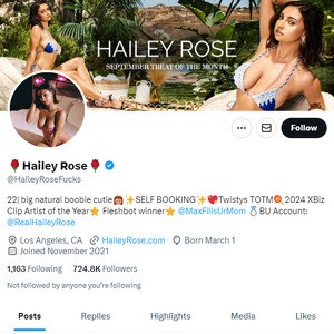 Hailey Rose Twitter, Twitter Porn Accounts