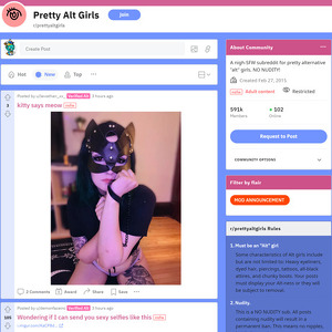 Pretty Alt Girls, Reddit NSFW List